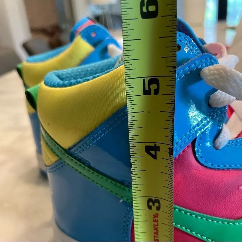 Nike Dunk High GS Cherry / Blue-Green - Yellow Rare